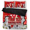 St. George Illawarra Dragons Custom Bedding Set - Team With Dot And Star Patterns For Tough Fan Bedding Set