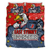 Sydney Roosters Custom Bedding Set - Team With Dot And Star Patterns For Tough Fan Bedding Set