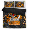 Wests Tigers Custom Bedding Set - Team With Dot And Star Patterns For Tough Fan Bedding Set