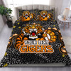 Wests Tigers Custom Bedding Set - Team With Dot And Star Patterns For Tough Fan Bedding Set