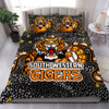 Wests Tigers Custom Bedding Set - Team With Dot And Star Patterns For Tough Fan Bedding Set