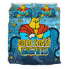 Gold Coast Titans Custom Bedding Set - Team With Dot And Star Patterns For Tough Fan Bedding Set