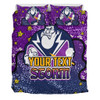 Melbourne Storm Custom Bedding Set - Team With Dot And Star Patterns For Tough Fan Bedding Set