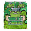 Canberra Raiders Custom Bedding Set - Team With Dot And Star Patterns For Tough Fan Bedding Set