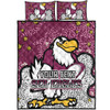 Manly Warringah Sea Eagles Quilt Bed Set - Team With Dot And Star Patterns For Tough Fan Quilt Bed Set