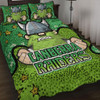 Canberra Raiders Custom Quilt Bed Set - Team With Dot And Star Patterns For Tough Fan Quilt Bed Set