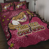Queensland Cane Toads Custom Quilt Bed Set - Team With Dot And Star Patterns For Tough Fan Quilt Bed Set