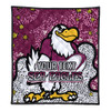 Manly Warringah Sea Eagles Quilt - Team With Dot And Star Patterns For Tough Fan Quilt