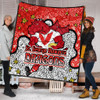 St. George Illawarra Dragons Custom Quilt - Team With Dot And Star Patterns For Tough Fan Quilt