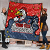 Sydney Roosters Custom Quilt - Team With Dot And Star Patterns For Tough Fan Quilt