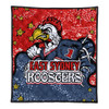 Sydney Roosters Custom Quilt - Team With Dot And Star Patterns For Tough Fan Quilt