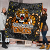 Wests Tigers Custom Quilt - Team With Dot And Star Patterns For Tough Fan Quilt