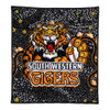 Wests Tigers Custom Quilt - Team With Dot And Star Patterns For Tough Fan Quilt