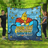 Gold Coast Titans Custom Quilt - Team With Dot And Star Patterns For Tough Fan Quilt