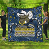 North Queensland Cowboys Custom Quilt - Team With Dot And Star Patterns For Tough Fan Quilt