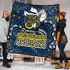 North Queensland Cowboys Custom Quilt - Team With Dot And Star Patterns For Tough Fan Quilt