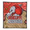 Redcliffe Dolphins Custom Quilt - Team With Dot And Star Patterns For Tough Fan Quilt