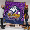 Melbourne Storm Custom Quilt - Team With Dot And Star Patterns For Tough Fan Quilt