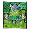 Canberra Raiders Custom Quilt - Team With Dot And Star Patterns For Tough Fan Quilt