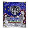 New Zealand Warriors Custom Quilt - Team With Dot And Star Patterns For Tough Fan Quilt