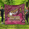 Queensland Cane Toads Custom Quilt - Team With Dot And Star Patterns For Tough Fan Quilt