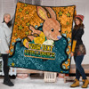 Australia Wallabies Custom Quilt - Team With Dot And Star Patterns For Tough Fan Quilt