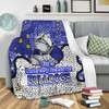 Canterbury-Bankstown Bulldogs Custom Blanket - Team With Dot And Star Patterns For Tough Fan Blanket