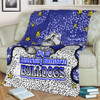 Canterbury-Bankstown Bulldogs Custom Blanket - Team With Dot And Star Patterns For Tough Fan Blanket