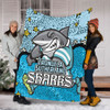 Cronulla-Sutherland Sharks Custom Blanket - Team With Dot And Star Patterns For Tough Fan Blanket