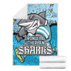 Cronulla-Sutherland Sharks Custom Blanket - Team With Dot And Star Patterns For Tough Fan Blanket