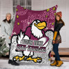 Manly Warringah Sea Eagles Blanket - Team With Dot And Star Patterns For Tough Fan Blanket