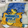 Parramatta Eels Custom Blanket - Team With Dot And Star Patterns For Tough Fan Blanket