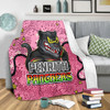 Penrith Panthers Custom Blanket - Team With Dot And Star Patterns For Tough Fan Blanket