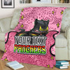 Penrith Panthers Custom Blanket - Team With Dot And Star Patterns For Tough Fan Blanket