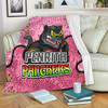 Penrith Panthers Custom Blanket - Team With Dot And Star Patterns For Tough Fan Blanket