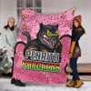 Penrith Panthers Custom Blanket - Team With Dot And Star Patterns For Tough Fan Blanket