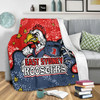 Sydney Roosters Custom Blanket - Team With Dot And Star Patterns For Tough Fan Blanket