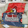 Sydney Roosters Custom Blanket - Team With Dot And Star Patterns For Tough Fan Blanket