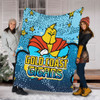 Gold Coast Titans Custom Blanket - Team With Dot And Star Patterns For Tough Fan Blanket