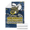 North Queensland Cowboys Custom Blanket - Team With Dot And Star Patterns For Tough Fan Blanket