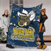 North Queensland Cowboys Custom Blanket - Team With Dot And Star Patterns For Tough Fan Blanket