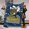 North Queensland Cowboys Custom Blanket - Team With Dot And Star Patterns For Tough Fan Blanket