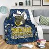 North Queensland Cowboys Custom Blanket - Team With Dot And Star Patterns For Tough Fan Blanket