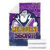 Melbourne Storm Custom Blanket - Team With Dot And Star Patterns For Tough Fan Blanket
