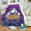 Melbourne Storm Custom Blanket - Team With Dot And Star Patterns For Tough Fan Blanket