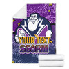 Melbourne Storm Custom Blanket - Team With Dot And Star Patterns For Tough Fan Blanket