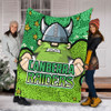 Canberra Raiders Custom Blanket - Team With Dot And Star Patterns For Tough Fan Blanket