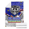 New Zealand Warriors Custom Blanket - Team With Dot And Star Patterns For Tough Fan Blanket