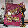 Queensland Cane Toads Custom Blanket - Team With Dot And Star Patterns For Tough Fan Blanket