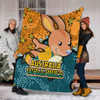 Australia Wallabies Custom Blanket - Team With Dot And Star Patterns For Tough Fan Blanket